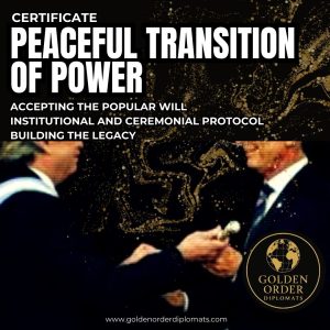 Certificate Peaceful Transition of Power